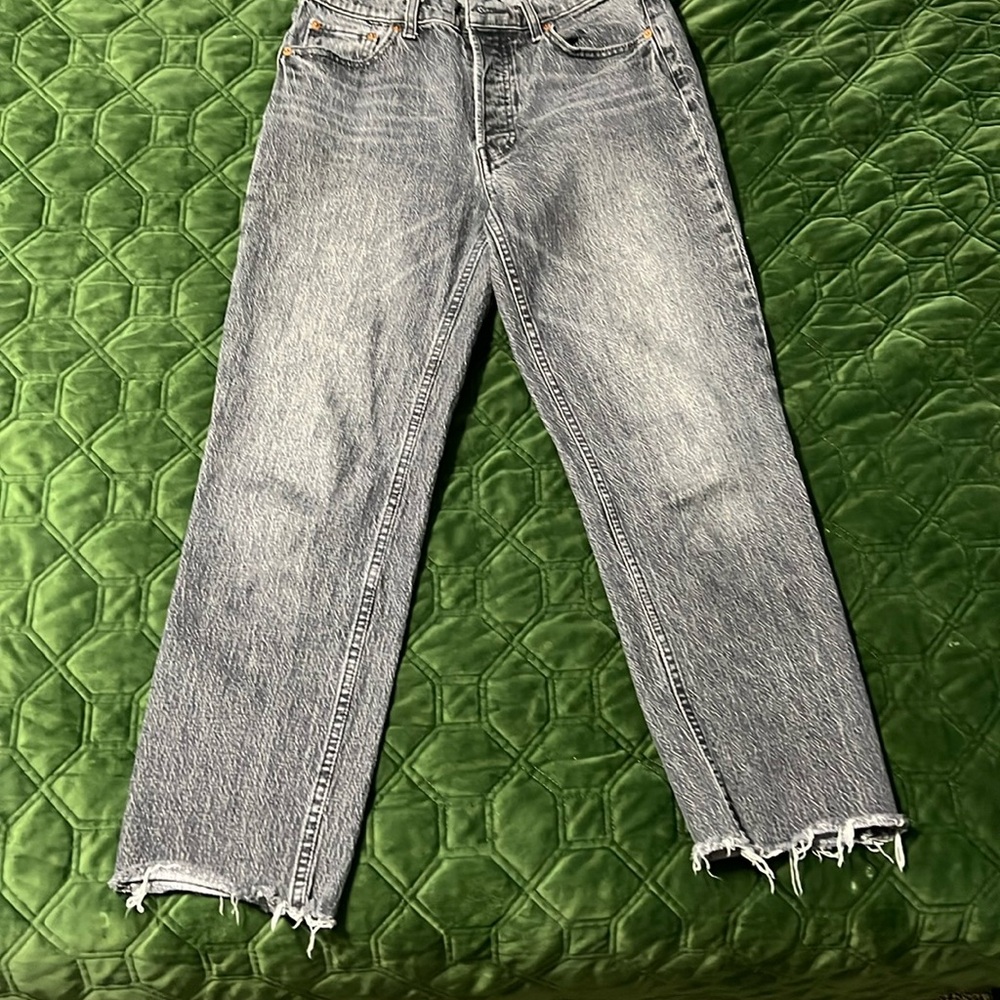 Women's GAP Gray Distressed Jeans
